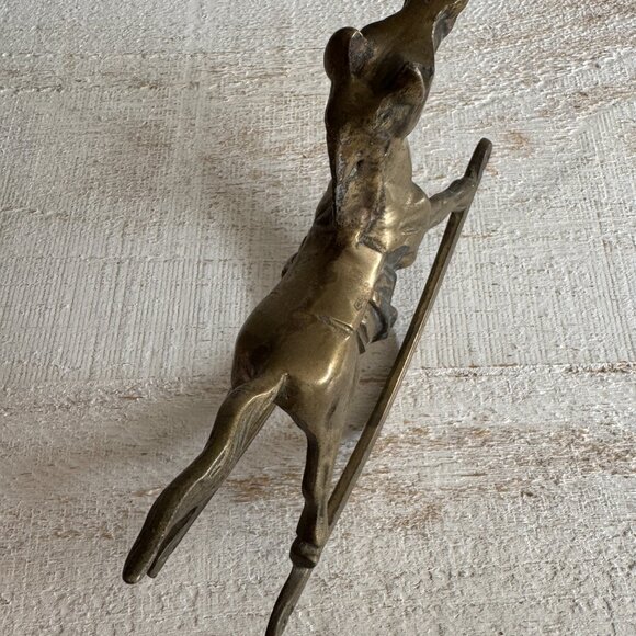 Vintage Solid Brass Rocking Horse Figurine - Picture 6 of 10